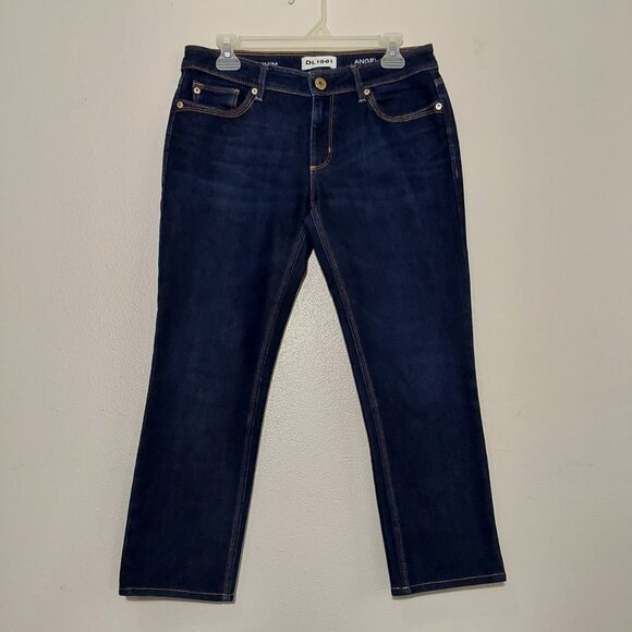DL 1961 Angel Low-Rise Skinny Cigarette Ankle Dark Wash Jean Good Condition - 29 - Picture 2 of 11
